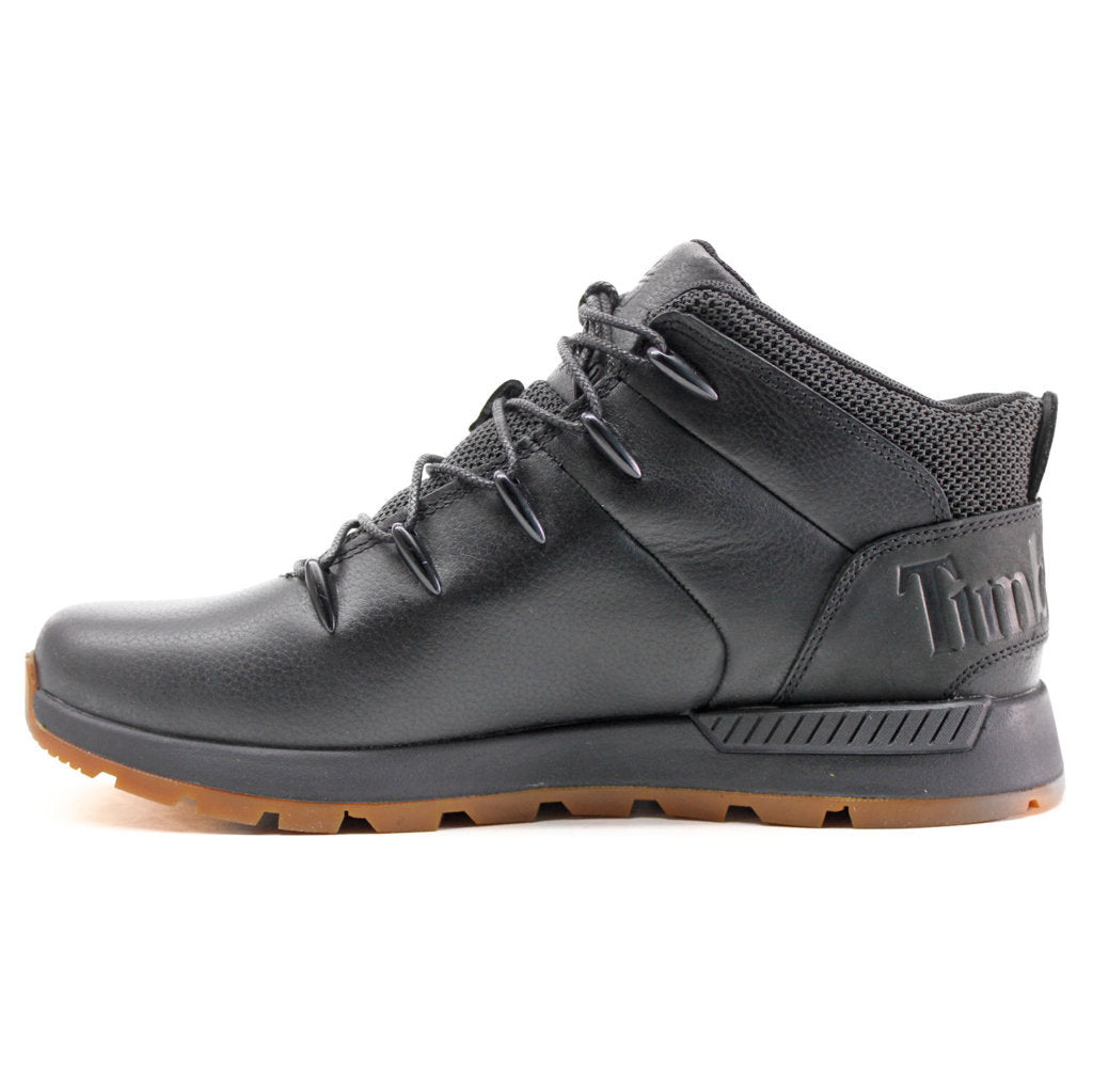 Timberland Sprint Trekker Mid Leather Textile Mens Boots#color_black