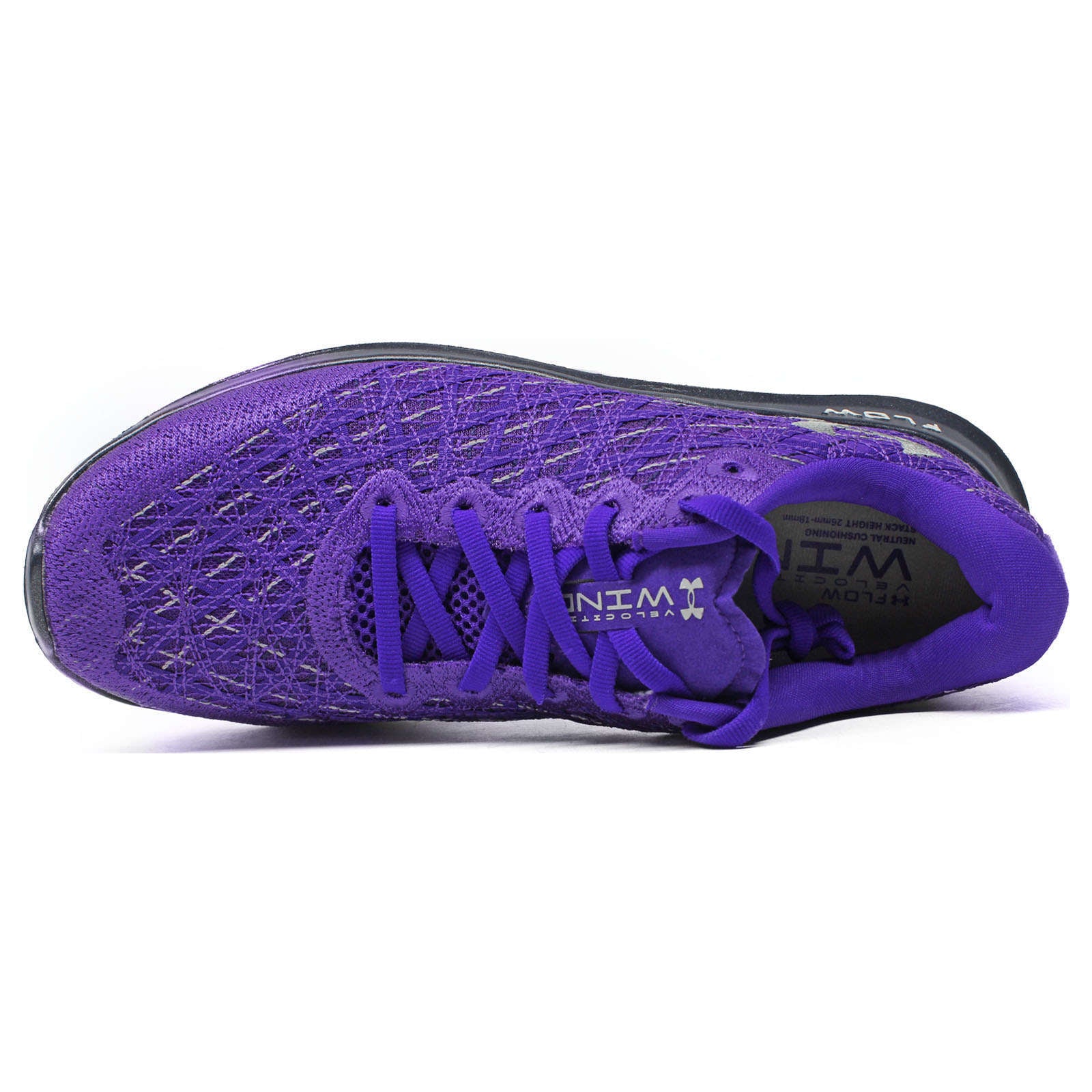 Under Armour Flow Velociti Wind Synthetic Textile Women's Low-Top Trainers#color_purple navy