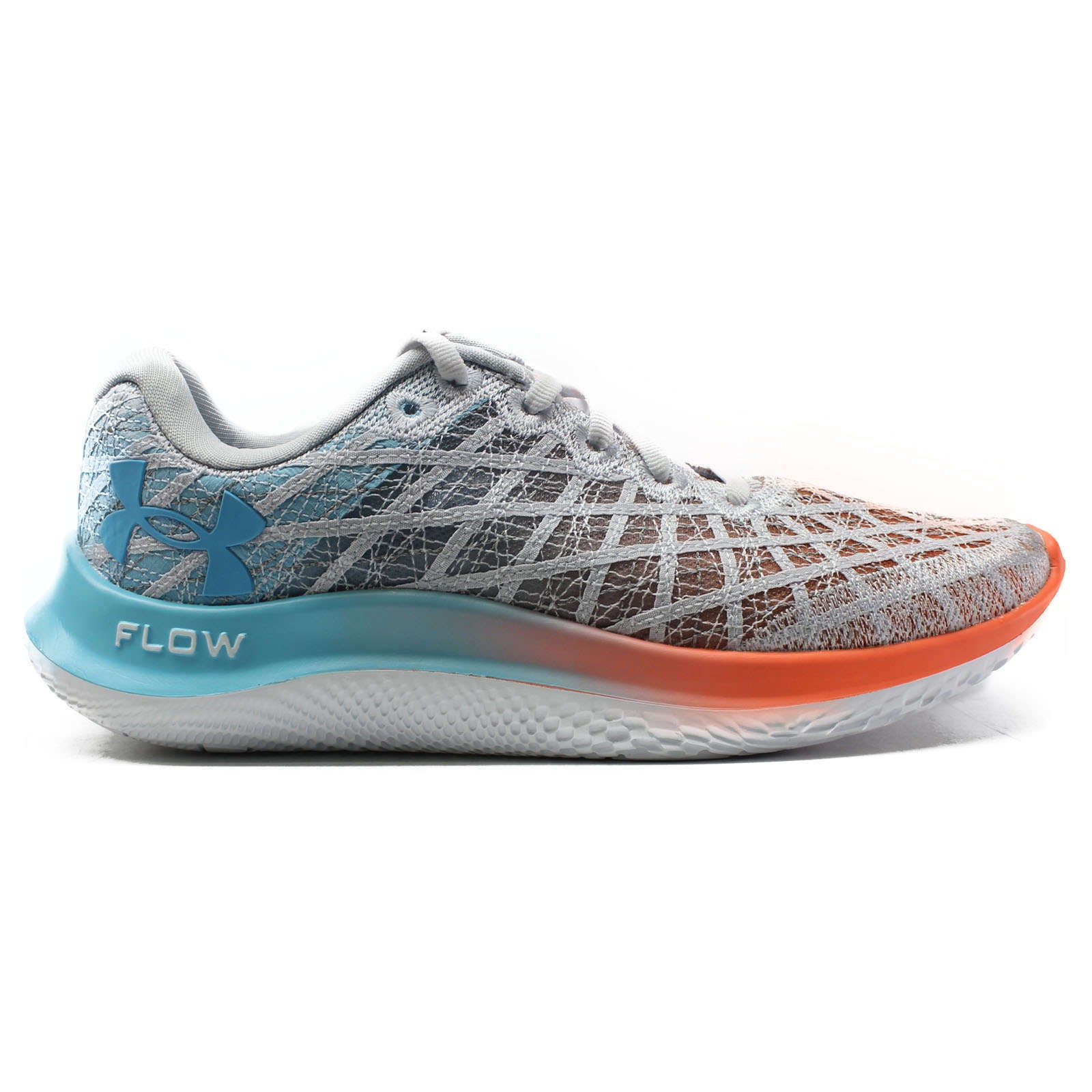 Under Armour Flow Velociti Wind 2 Synthetic Textile Women's Low-Top Trainers#color_grey blue