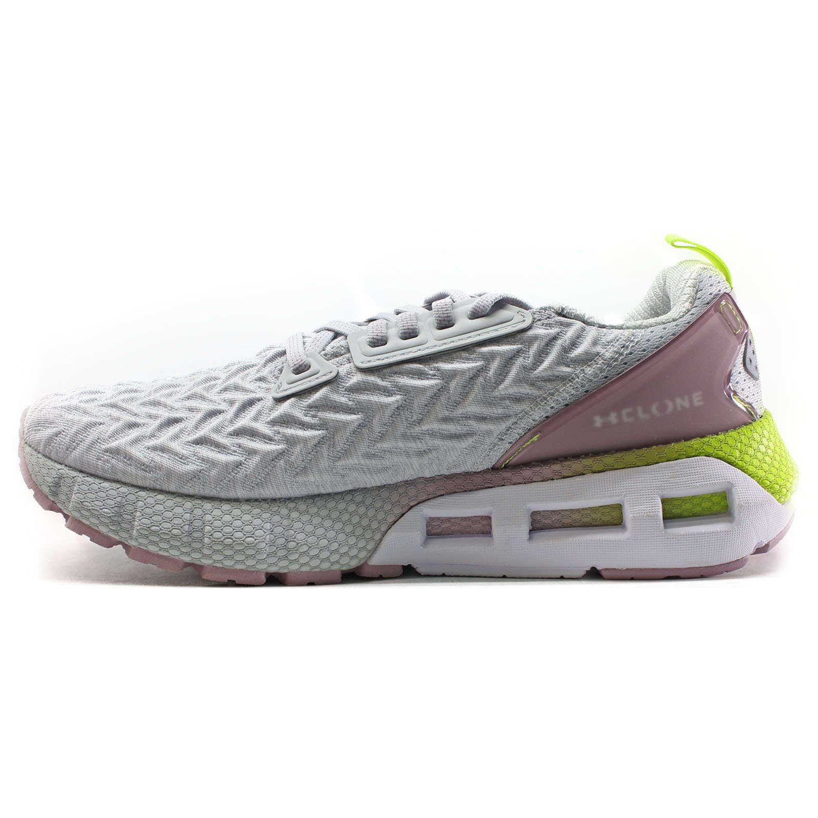 Under Armour HOVR Mega 2 Clone Synthetic Textile Women's Low-Top Trainers#color_grey pink