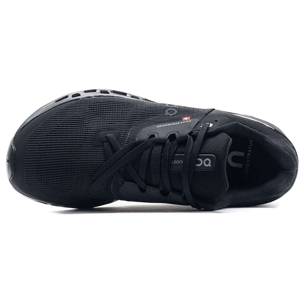 On Running Cloudstratus Textile Women's Performance Low-Top Trainers#color_black