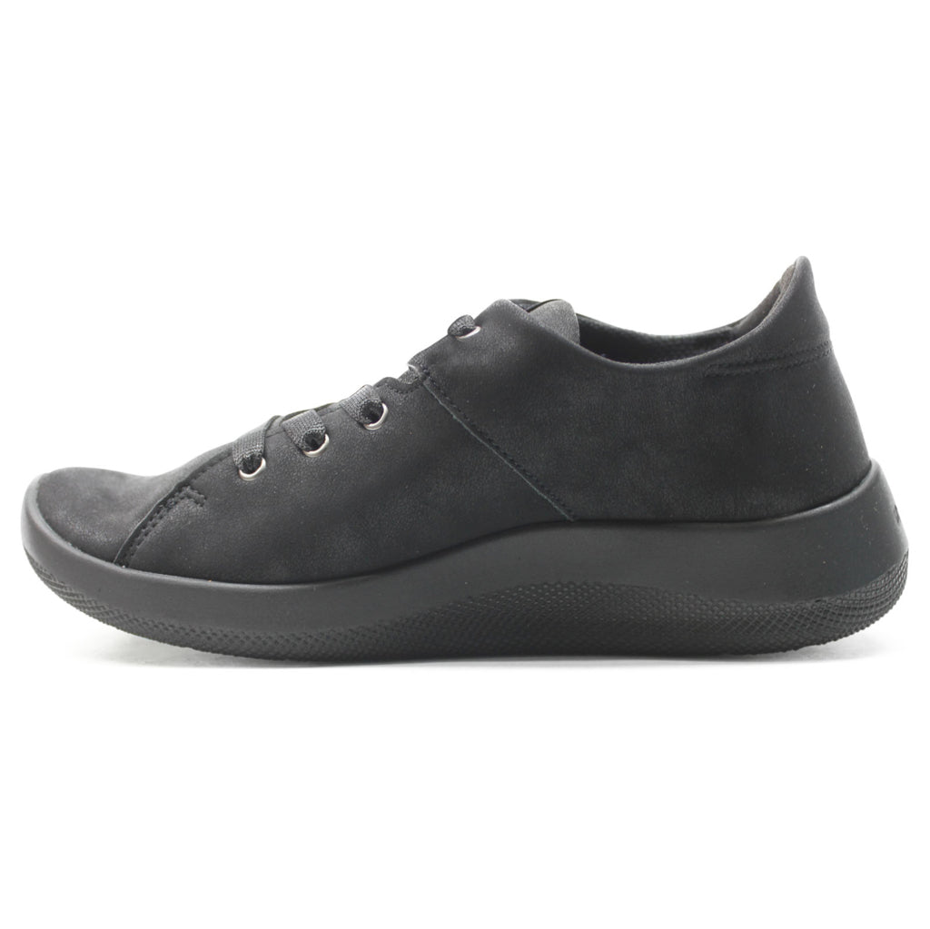 Arcopedico Munique Nubuck Leather Women's Low-top Trainers#color_fal coll black