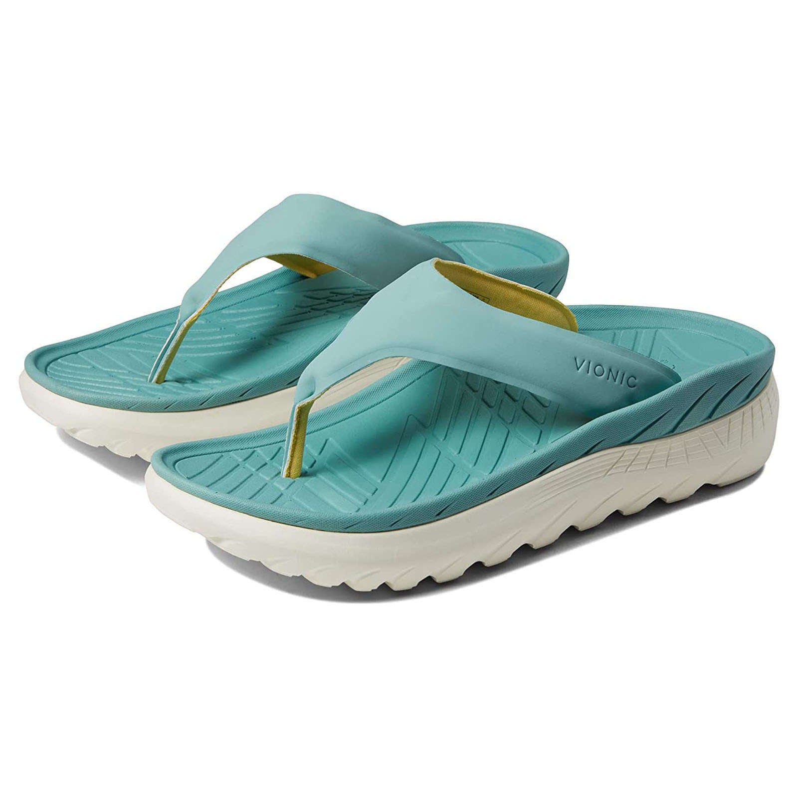 Vionic Restore Leather Womens Sandals#color_wasabi