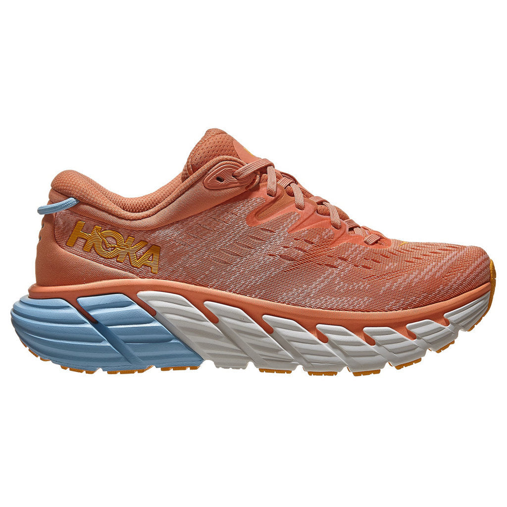 Hoka One One Gaviota 4 Mesh Women's Low-Top Road Running Trainers#color_shell coral peach parfait