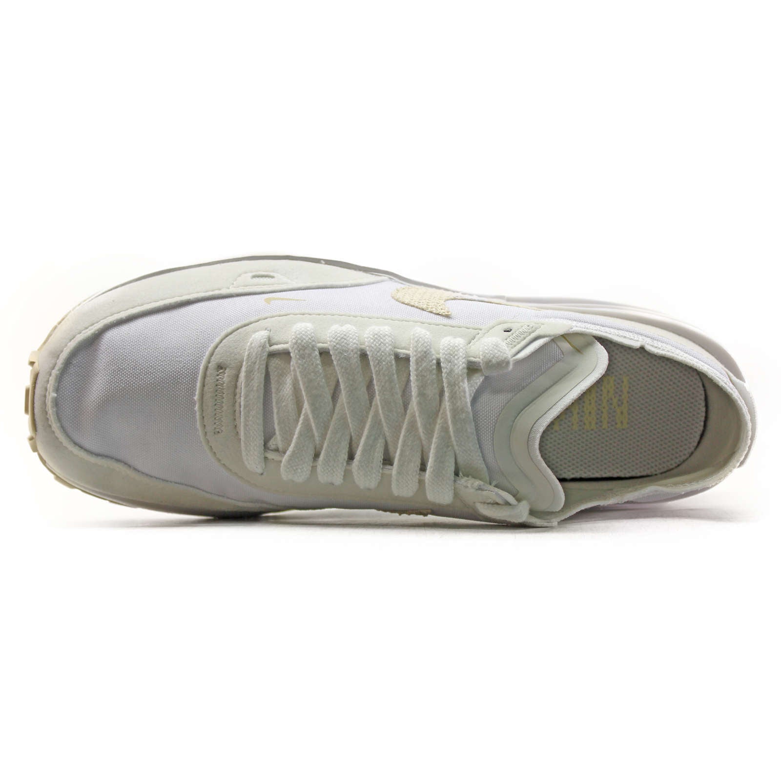 Nike Waffle One ESS Leather Textile Women's Low-Top Trainers#color_summit white fossil