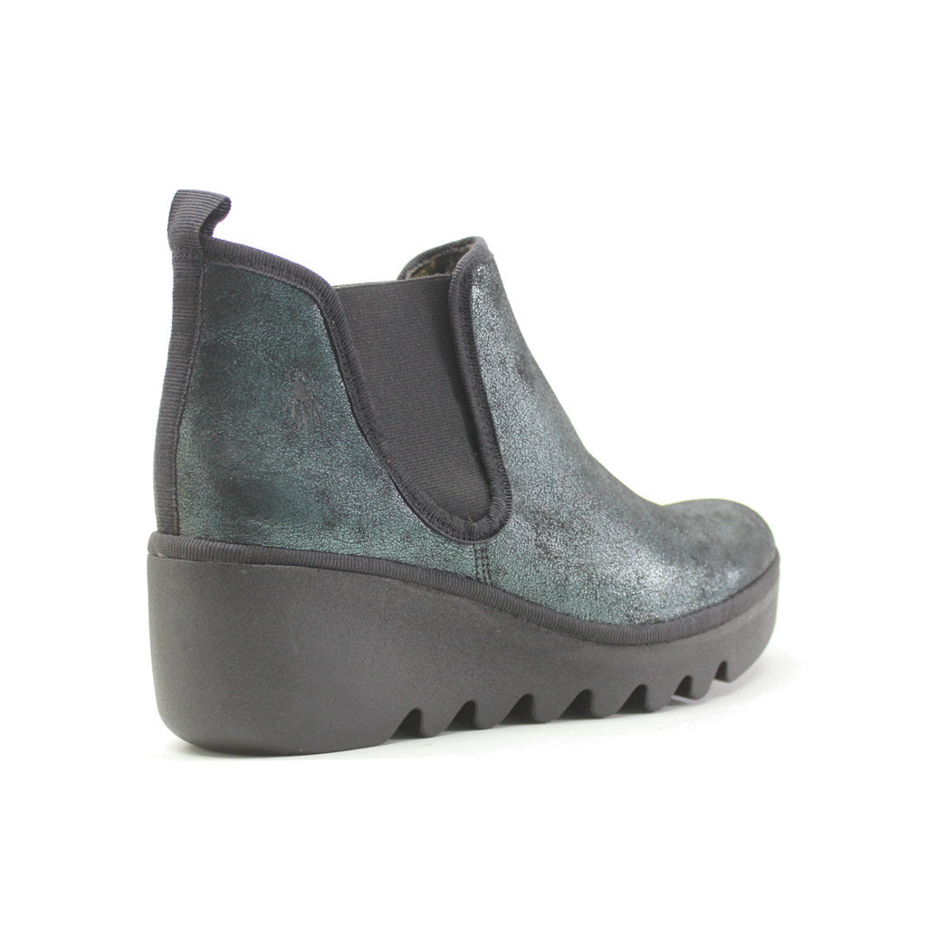 Fly London BYNE349FLY Leather Womens Boots#color_green