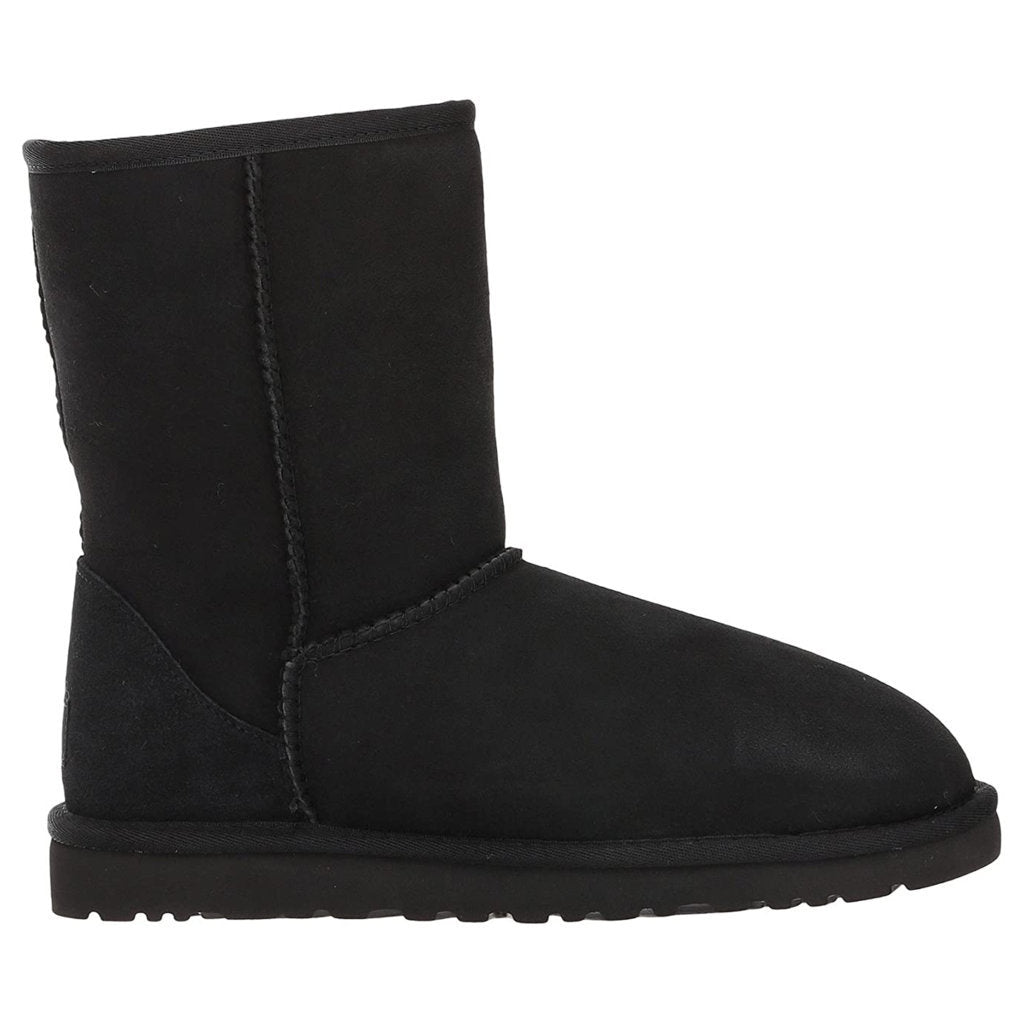 UGG Classic Short Suede Sheepskin Leather Men's Boots#color_black