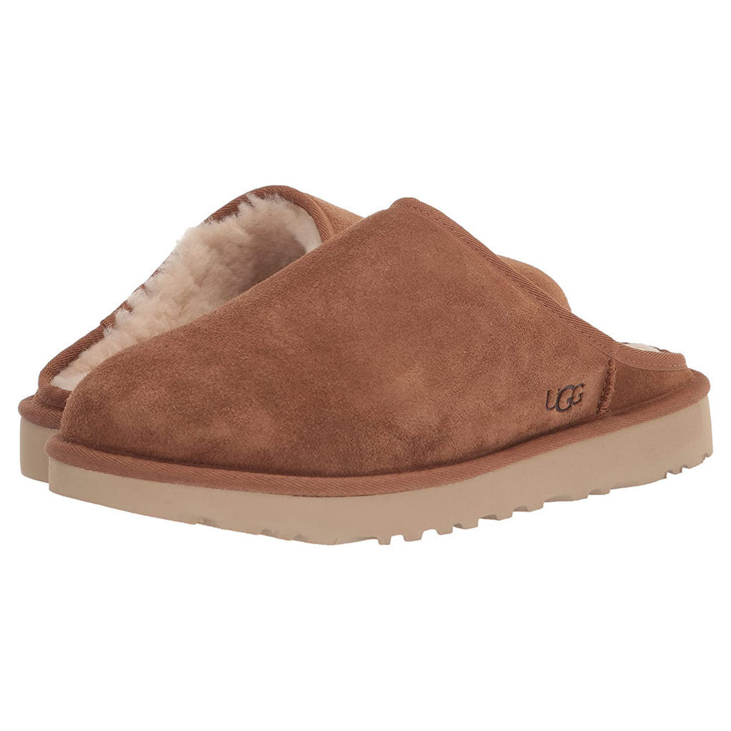 UGG Classic Slip-on Suede Sheepskin Men's Slippers#color_chestnut