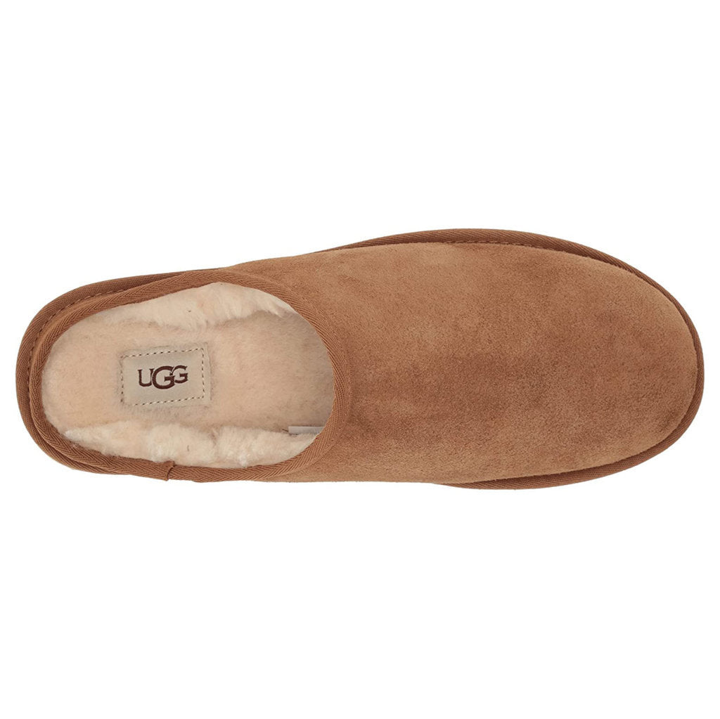 UGG Classic Slip-on Suede Sheepskin Men's Slippers#color_chestnut