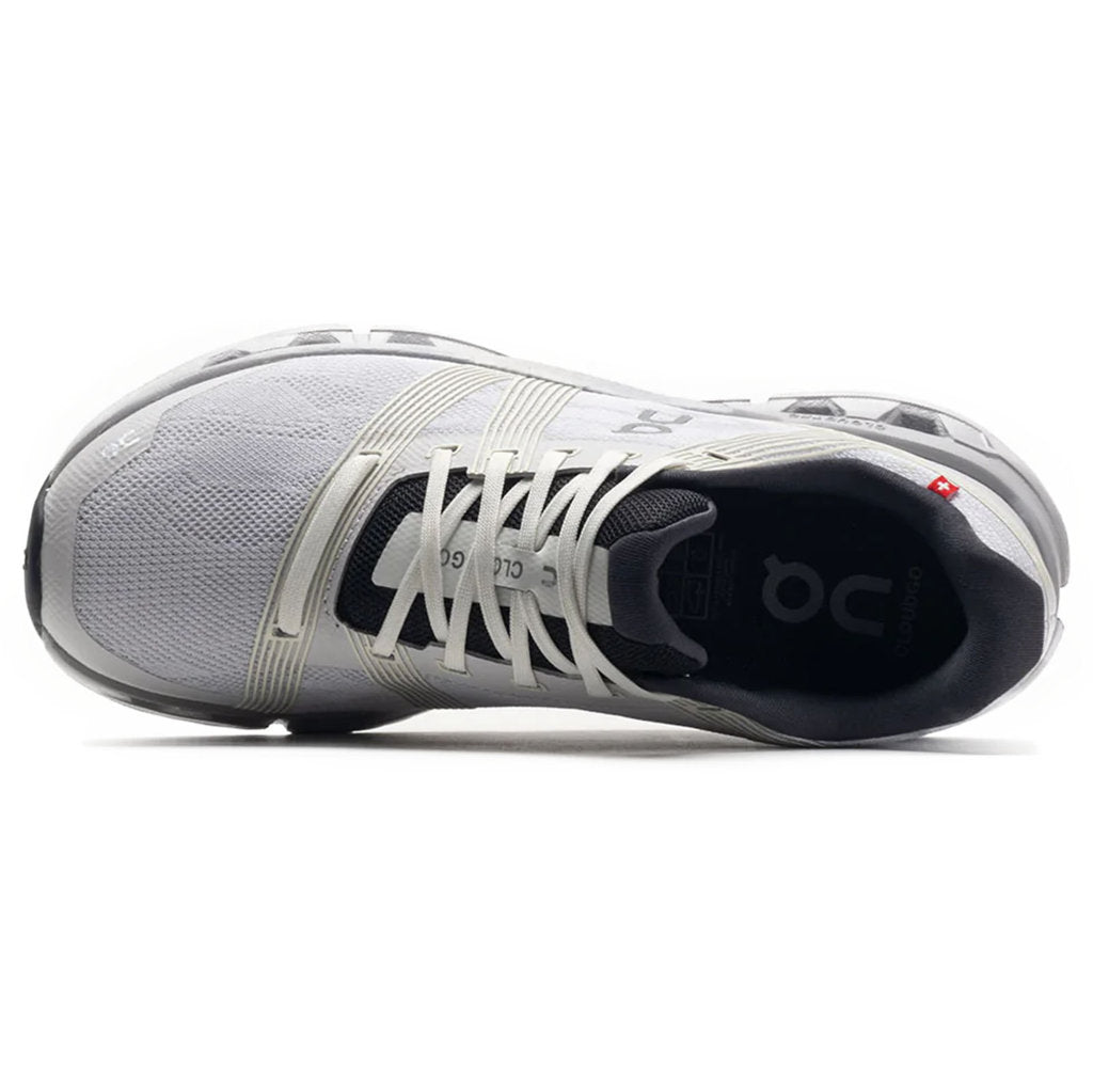 On Cloudgo Textile Synthetic Women's Running Shoes#color_white glacier