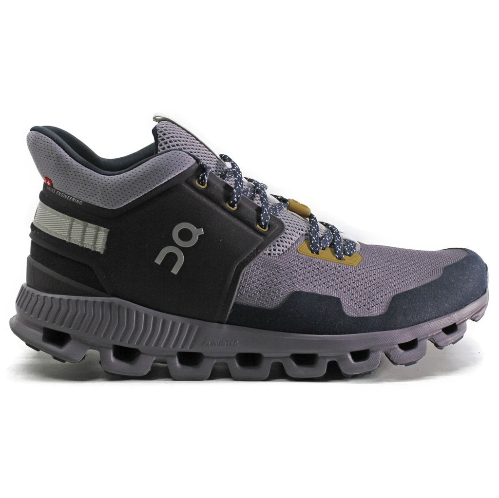 On Running Cloud Hi Edge Textile Men's Low-Top Trainers#color_pebble lilac