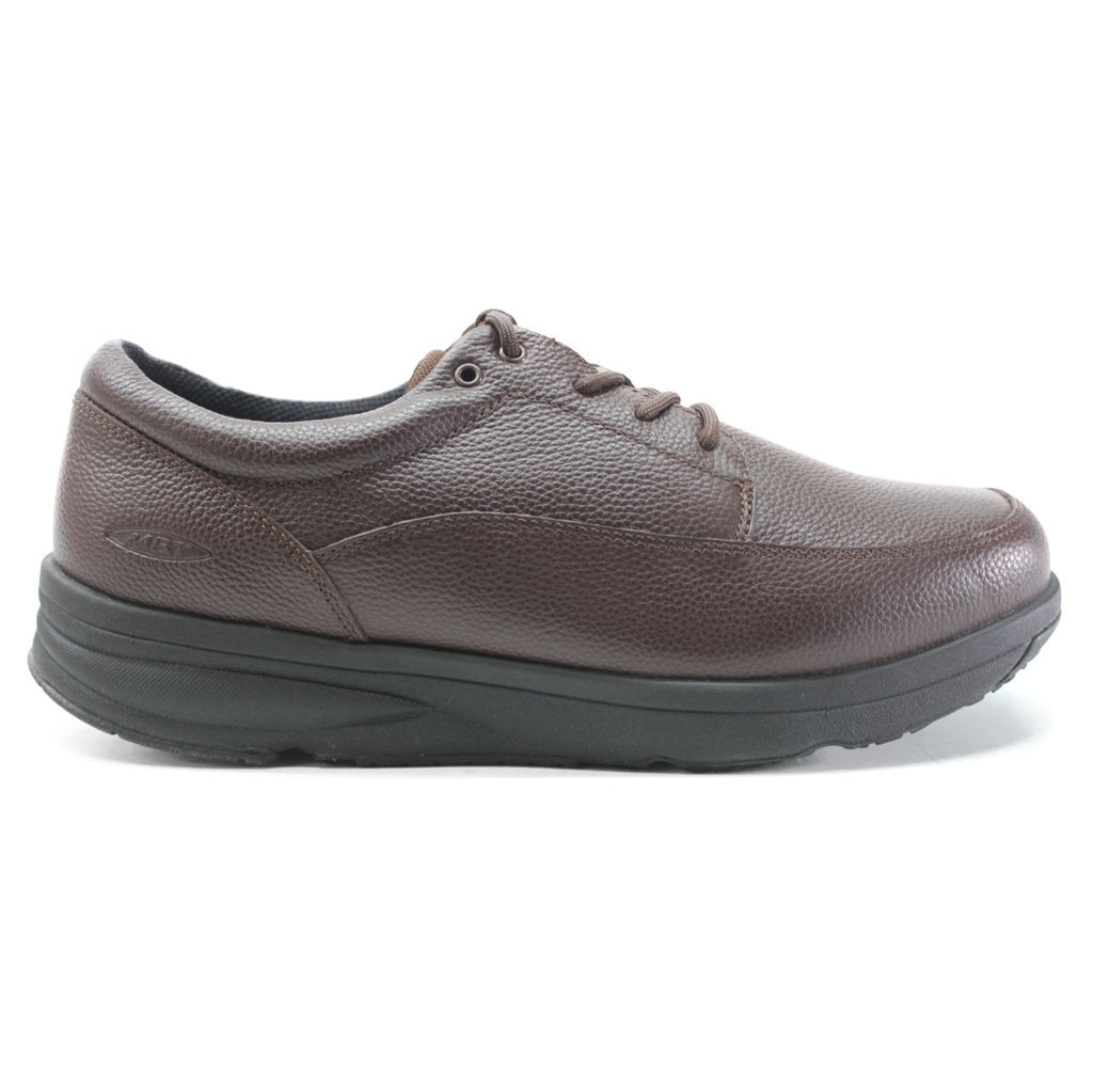 MBT Nevada Leather Men's Casual Trainers#color_brown