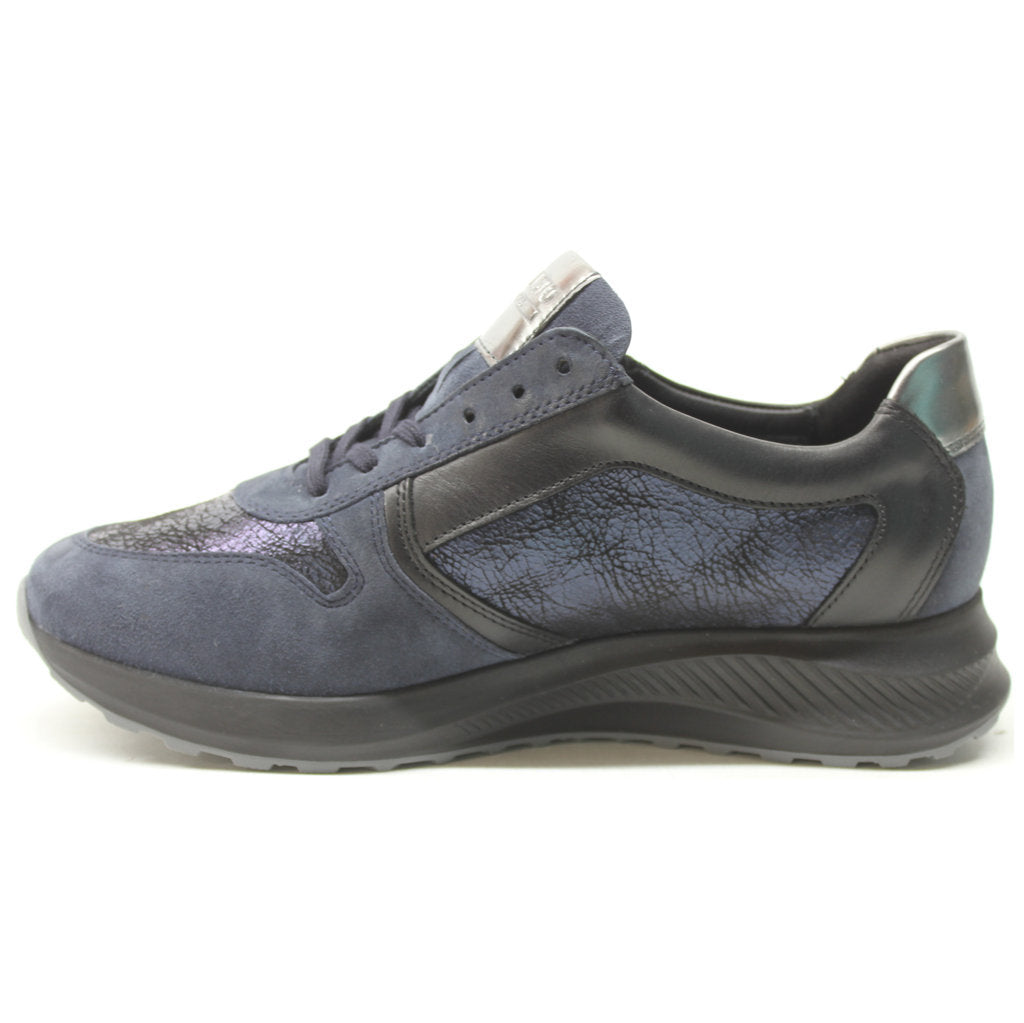 Mephisto Kim Leather Womens Trainers#color_jeans blue