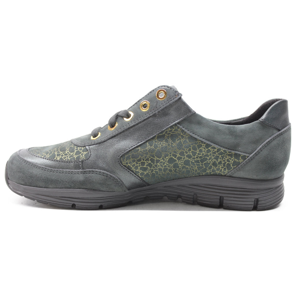 Mephisto Ylona Leather Womens Trainers#color_verdigris