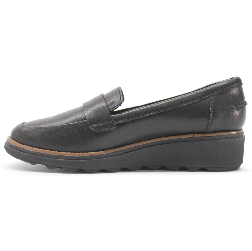 Clarks Originals Sharon Gracie Leather Women's Shoes#color_black