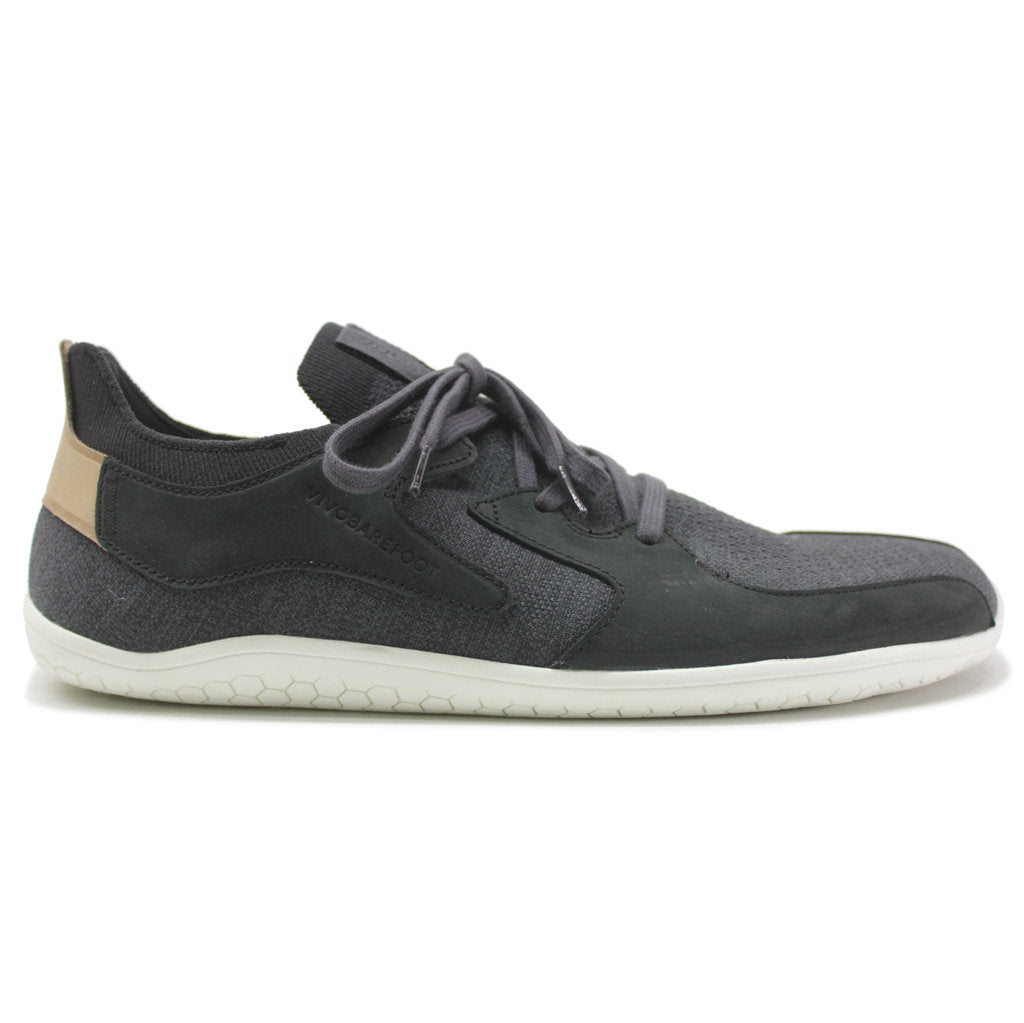 Vivobarefoot Primus Asana Leather Textile Mens Trainers#color_black