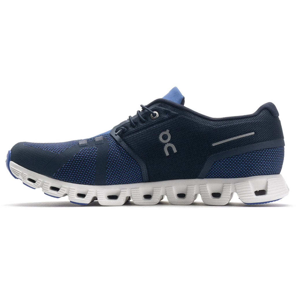 On Running Cloud 5 Combo Textile Men's Low-Top Trainers#color_ink cobalt