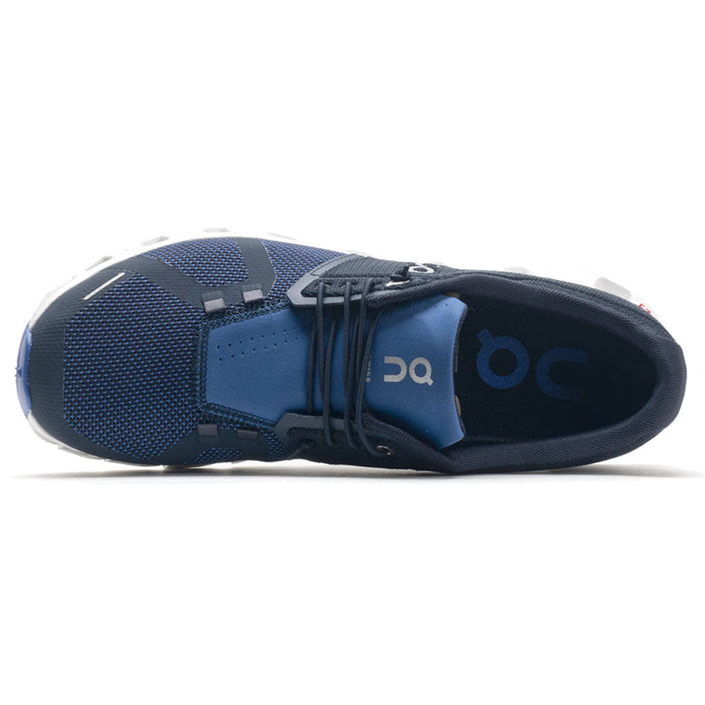 On Running Cloud 5 Combo Textile Men's Low-Top Trainers#color_ink cobalt