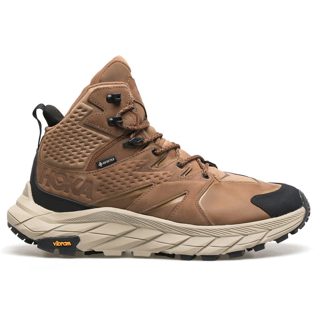 Hoka One One Anacapa Mid GTX Nubuck Leather Men's High-Top Hiking Trainers#color_otter black