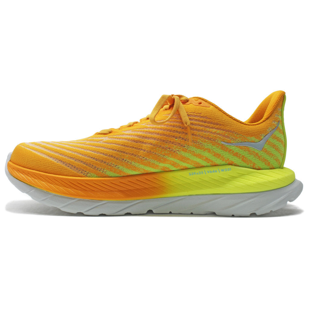 Hoka Mach 5 Mesh Men's Running Shoes#color_radiant yellow evening primrose