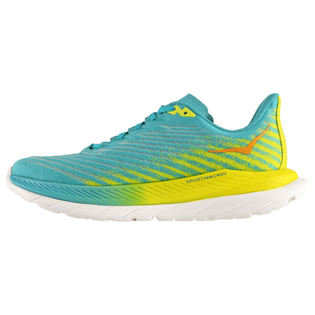 Hoka One One Mach 5 Textile Mens Trainers#color_ceramic evening primrose