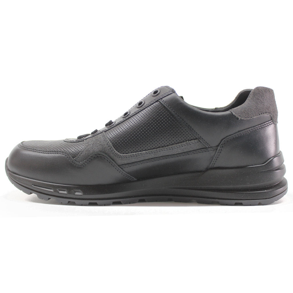 Mephisto Bradley Full Grain Leather Men's Trainers#color_black