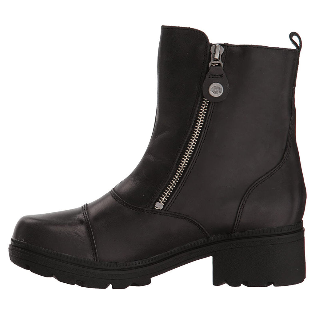 Harley Davidson Amherst Full Grain Leather Women's Riding Boots#color_black