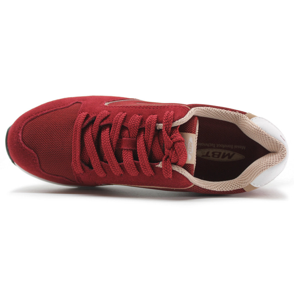 MBT 1997 Classic Suede Textile Women's Low-Top Trainers#color_red dahlia