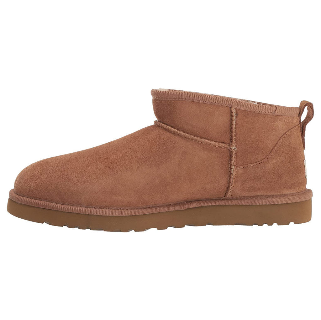 UGG Classic Ultra Mini Suede Men's Winter Boots#color_chestnut