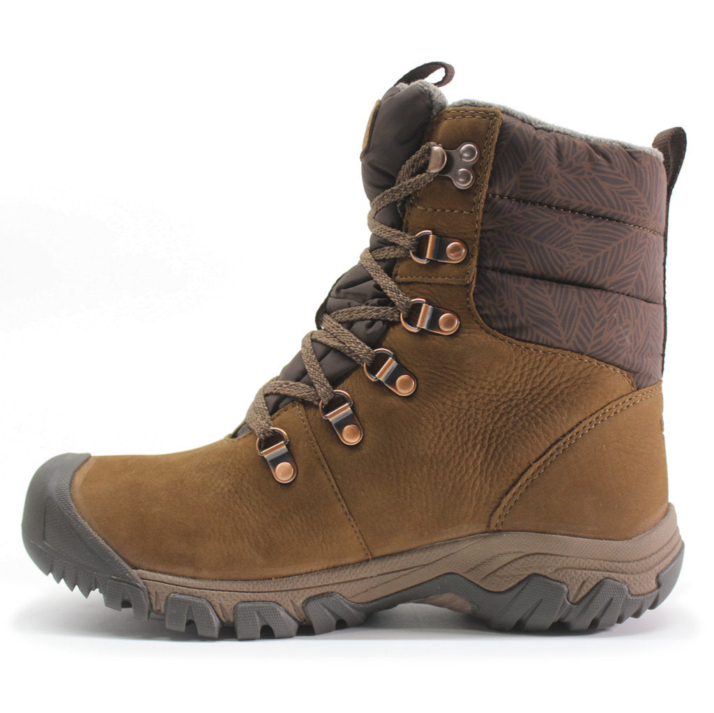 Keen Greta Leather Textile Insulated Women's Winter Hiking Boots#color_bison java