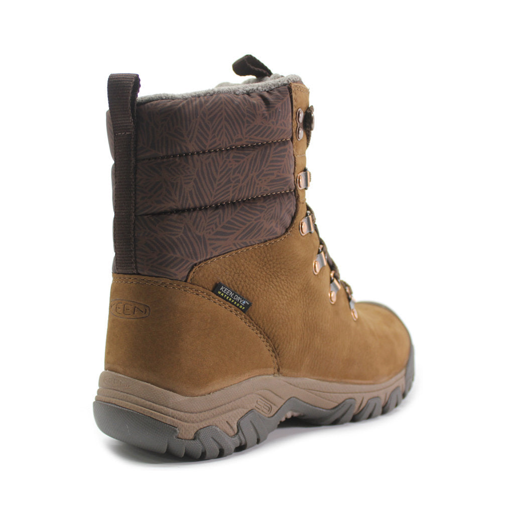 Keen Greta Leather Textile Insulated Women's Winter Hiking Boots#color_bison java