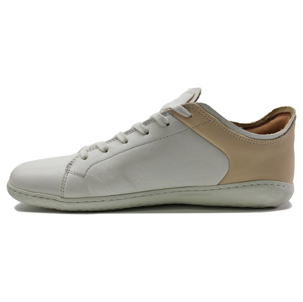 Vivobarefoot Geo Court III Leather Womens Trainers#color_off white pink