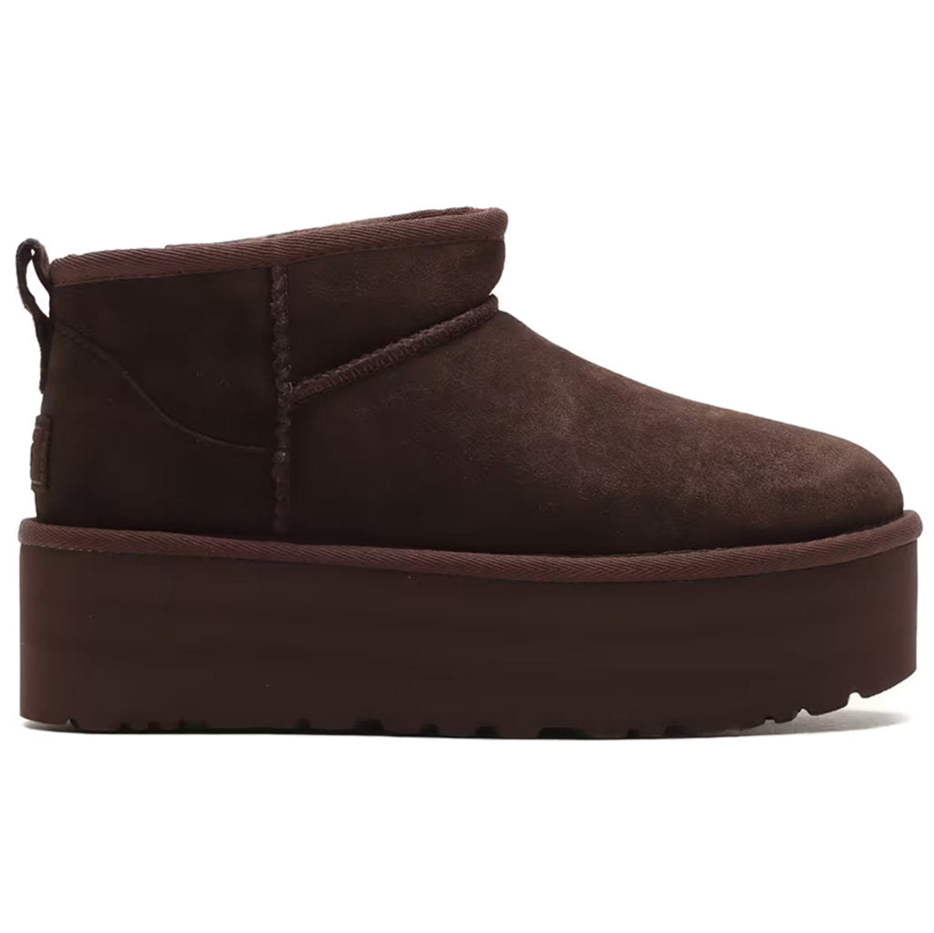 Ugg Classic Ultra Mini Platform Suede Womens Boots#color_burnt cedar