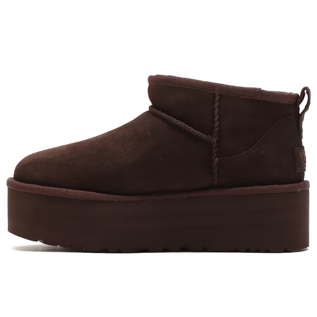 Ugg Classic Ultra Mini Platform Suede Womens Boots#color_burnt cedar