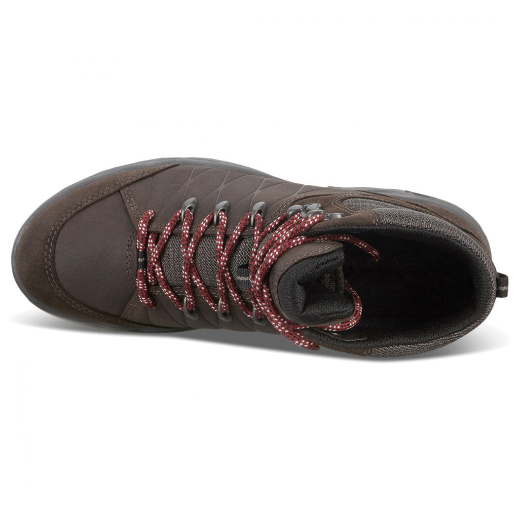 Ecco Ulterra GTX Leather Textile Mens Boots#color_licorice coffee