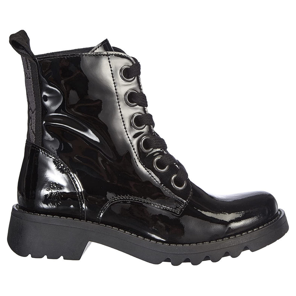 Fly London RAGI539FLY Patent Leather Womens Boots#color_black