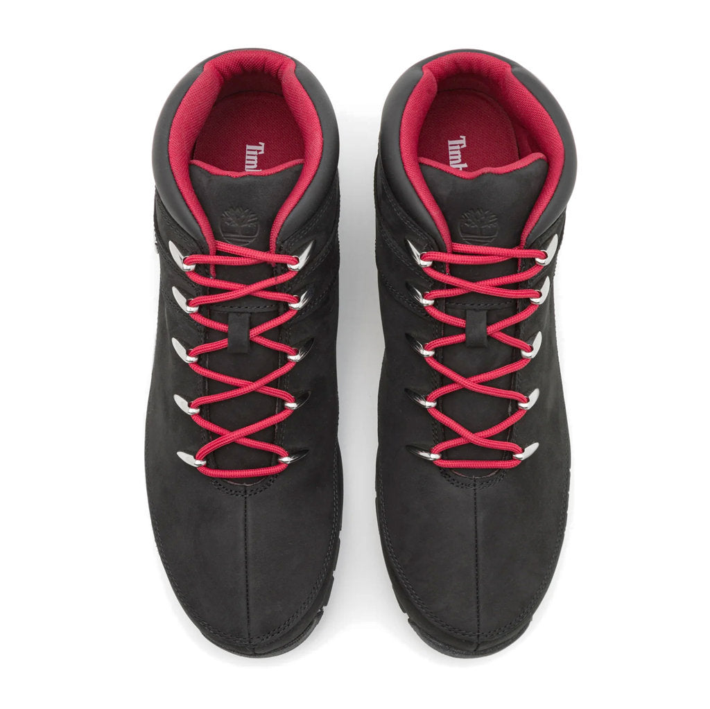 Timberland Euro Sprint Mid Hiker Nubuck Mens Boots#color_black red