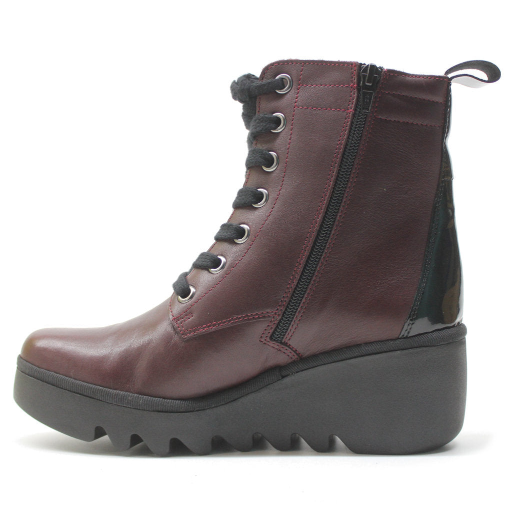 Fly London BIAZ329FLY Leather Womens Boots#color_bordeaux black