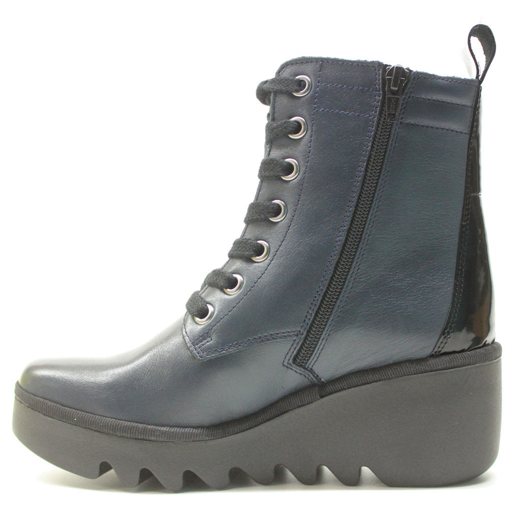 Fly London BIAZ329FLY Leather Womens Boots#color_navy black