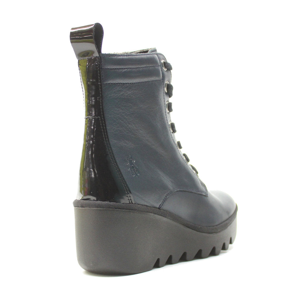 Fly London BIAZ329FLY Leather Womens Boots#color_navy black