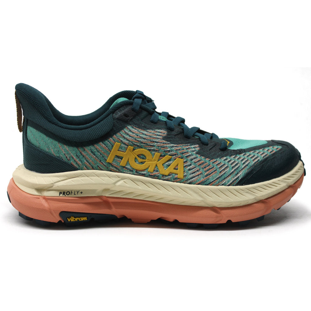 Hoka One One Mafate Speed 4 Textile Synthetic Womens Trainers#color_deep teal water garden