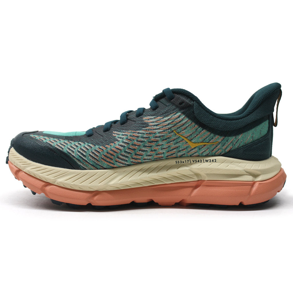 Hoka One One Mafate Speed 4 Textile Synthetic Womens Trainers#color_deep teal water garden