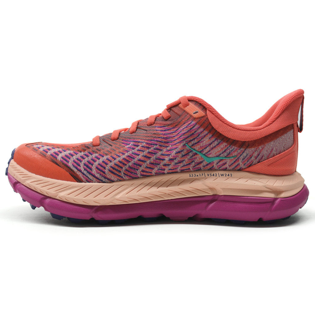 Hoka One One Mafate Speed 4 Textile Synthetic Womens Trainers#color_camellia peach parfait