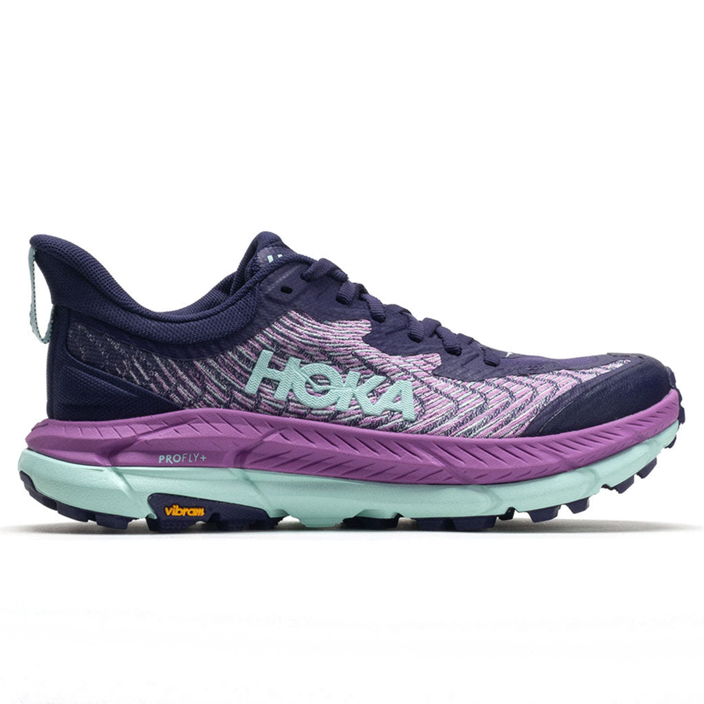 Hoka One One Mafate Speed 4 Textile Synthetic Womens Trainers#color_night sky orchid flower