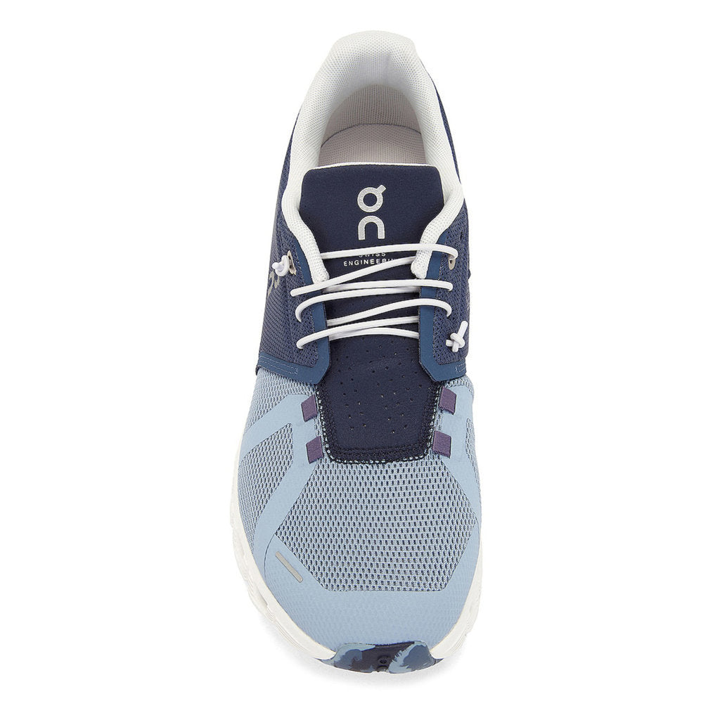 On Running Cloud 5 Fuse Textile Men's Low-Top Trainers#color_storm chambray