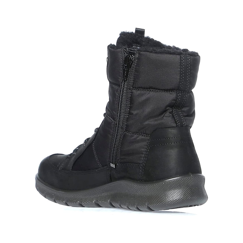 Ecco Babett 215553 Nubuck Textile Womens Boots#color_black