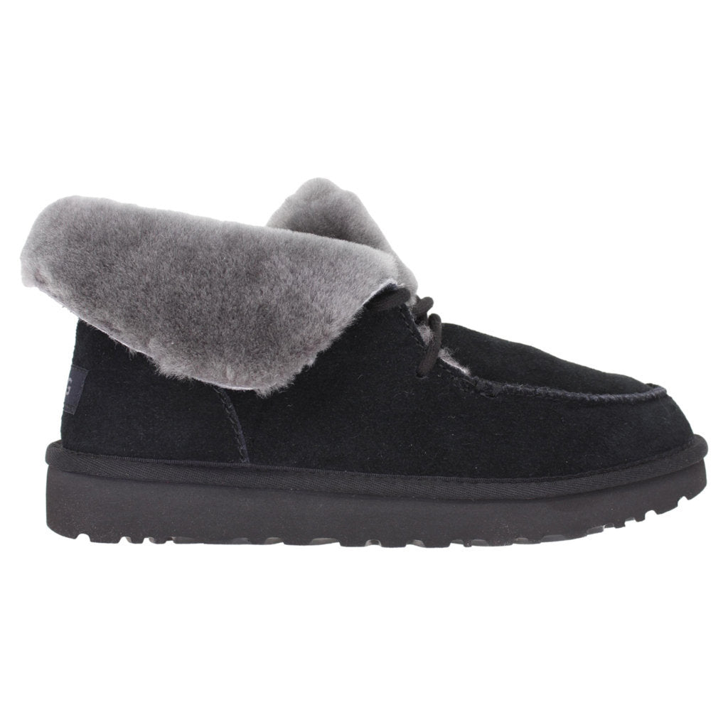 UGG Diara Suede Sheepskin Women's Ankle Boots#color_black