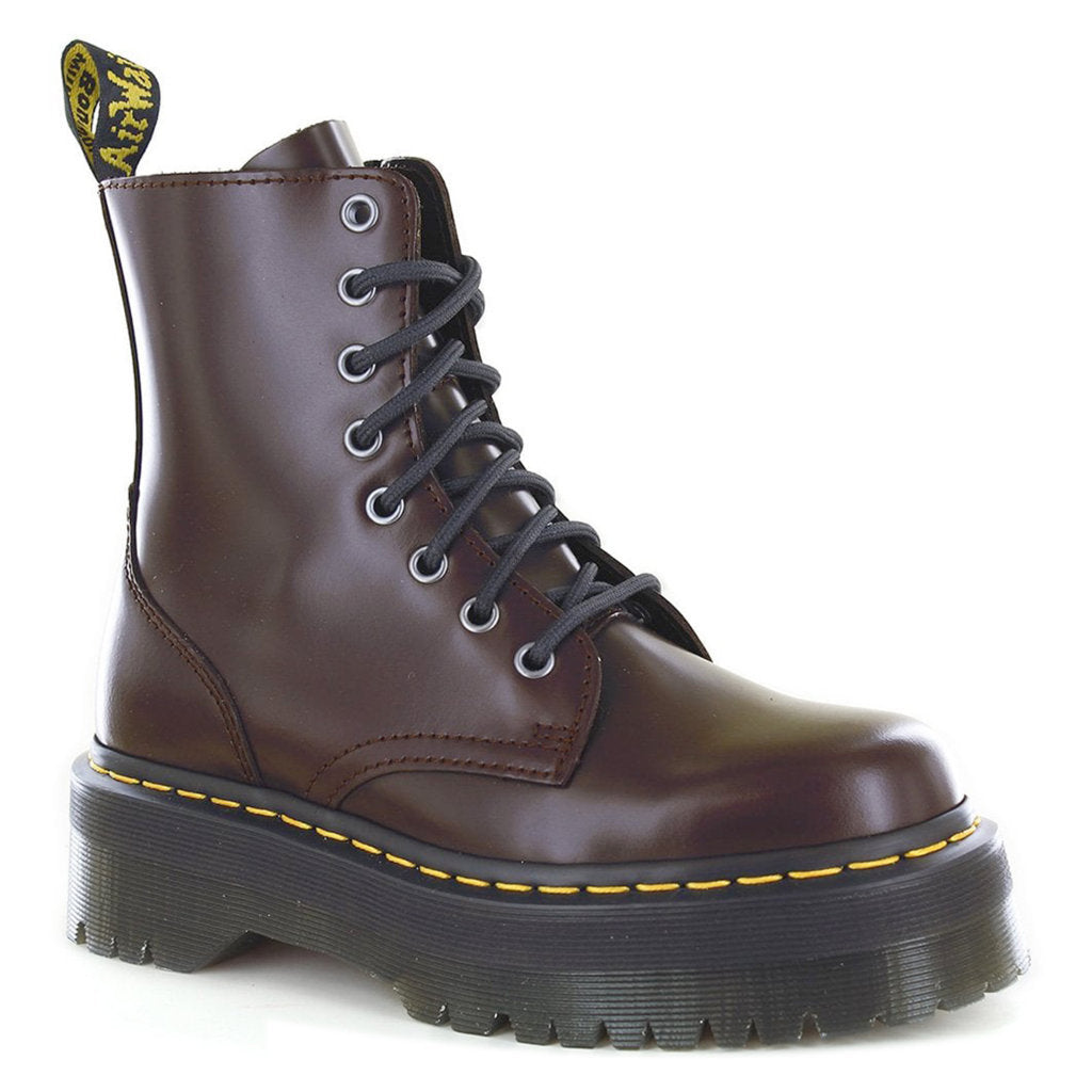 Dr. Martens Jadon Smooth Leather Unisex Boots#color_burgundy