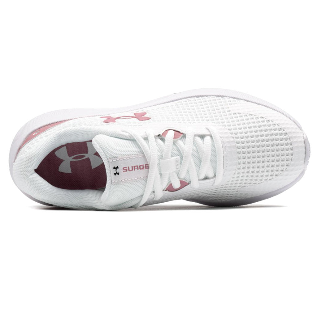 Under Armour Surge 3 Synthetic Textile Women's Low-Top Trainers#color_white pink