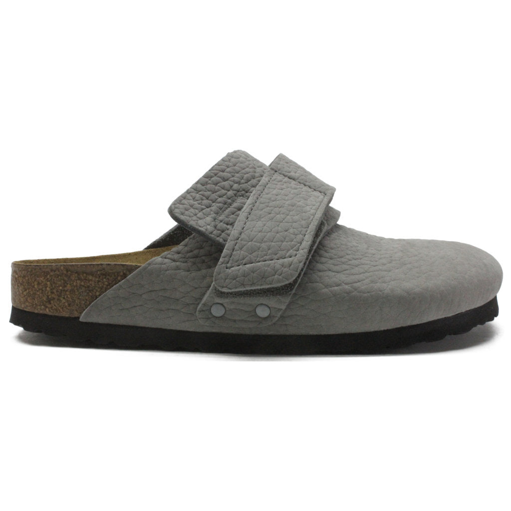 Birkenstock Nagoya Nubuck Leather Unisex Sandals#color_desert buck whale gray